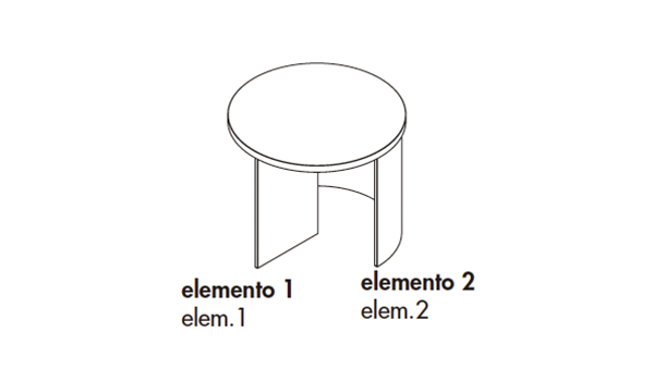 Regolo round diámetro 55x45h